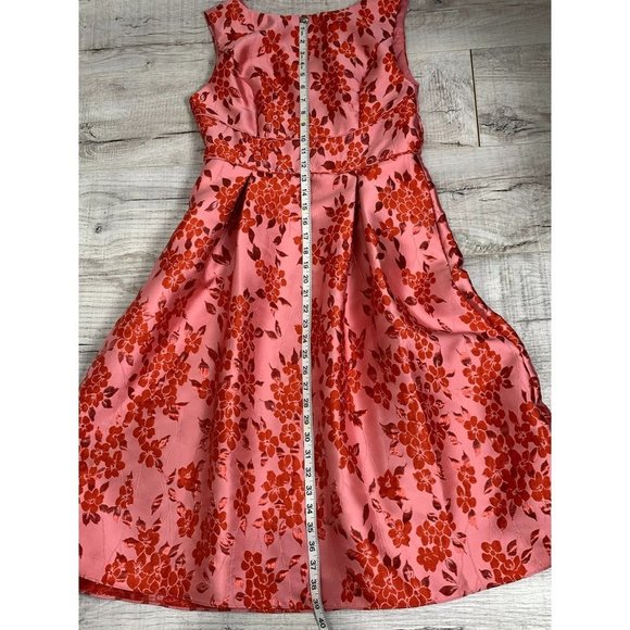 Adrianna Papell Pink Floral Midi Dress - Picture 11 of 11